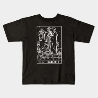 The Hermit Tarot Card Terror Tarot Shadow Edition Grim Reaper Kids T-Shirt